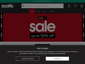 'scottsmenswear.com' screenshot