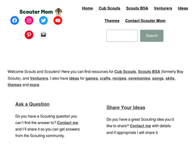 'scoutermom.com' screenshot