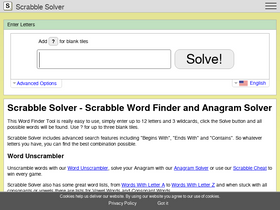 'scrabble-solver.com' screenshot