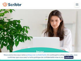 'scribbr.fr' screenshot
