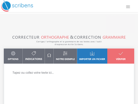 'scribens.fr' screenshot