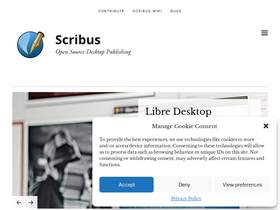 'scribus.net' screenshot