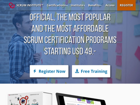 'scrum-institute.org' screenshot
