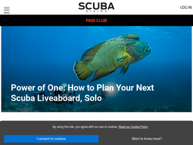 'scubadiving.com' screenshot