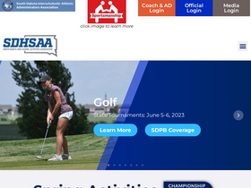 'sdhsaa.com' screenshot