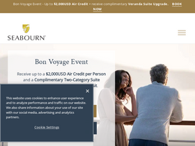 'seabourn.com' screenshot