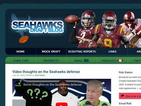 'seahawksdraftblog.com' screenshot
