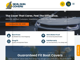 'sealskincovers.com' screenshot