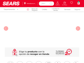 'sears.com.mx' screenshot
