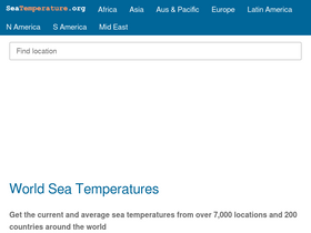 'seatemperature.org' screenshot