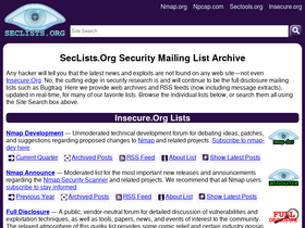 'seclists.org' screenshot