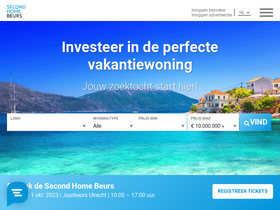 'secondhome.nl' screenshot