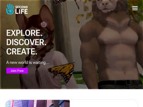 'secondlife.com' screenshot