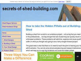 'secrets-of-shed-building.com' screenshot