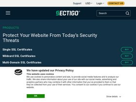 'sectigo.com' screenshot