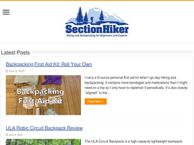 'sectionhiker.com' screenshot