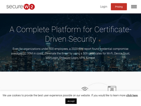 'securew2.com' screenshot