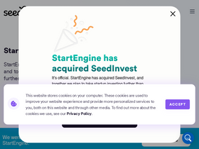 'seedinvest.com' screenshot