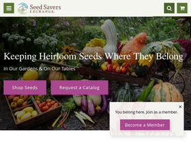 'seedsavers.org' screenshot