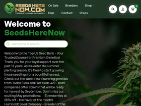 'seedsherenow.com' screenshot