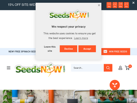 'seedsnow.com' screenshot