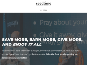 'seedtime.com' screenshot