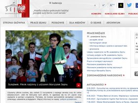 'sejm.gov.pl' screenshot