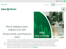 'sekeryatirim.com.tr' screenshot
