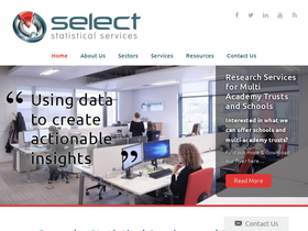 'select-statistics.co.uk' screenshot