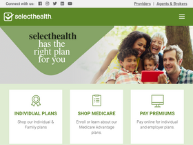 'selecthealth.org' screenshot