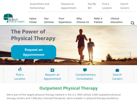 'selectphysicaltherapy.com' screenshot