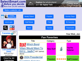 'selectsmart.com' screenshot