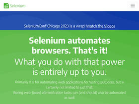 'selenium.dev' screenshot