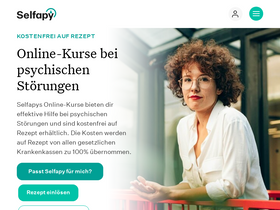 'selfapy.com' screenshot
