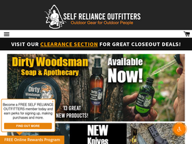 'selfrelianceoutfitters.com' screenshot