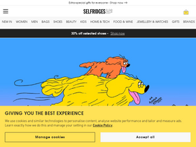 'selfridges.com' screenshot