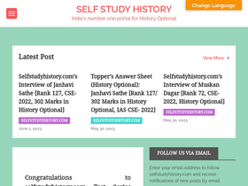 'selfstudyhistory.com' screenshot