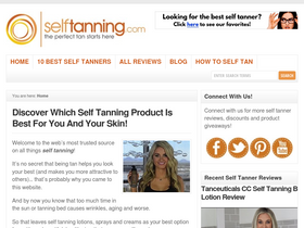 'selftanning.com' screenshot