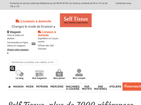 'selftissus.fr' screenshot