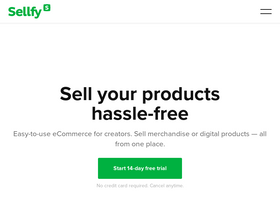 'sellfy.com' screenshot