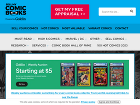 'sellmycomicbooks.com' screenshot