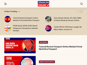 'semakanonline.com' screenshot