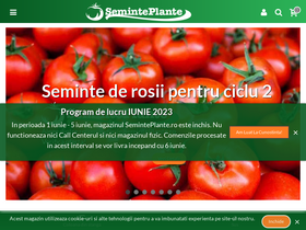 'seminteplante.ro' screenshot