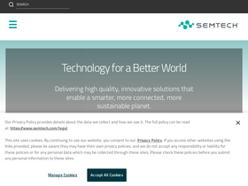 'semtech.com' screenshot