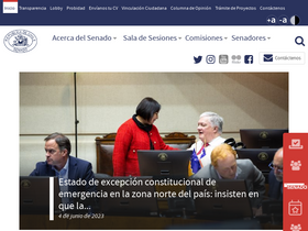 'senado.cl' screenshot