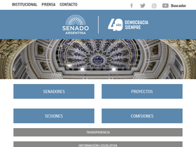 'senado.gob.ar' screenshot
