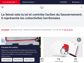 'senat.fr' screenshot