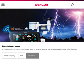 'sencor.com' screenshot