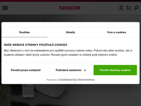 'sencor.cz' screenshot