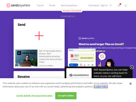 'send-anywhere.com' screenshot